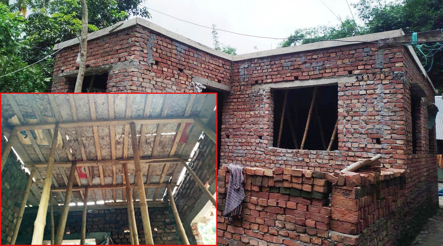 পার্সেন্টিজ ছাড়া ফাইল নড়েনা, মুক্তিযোদ্ধা ভবনের ছাদ ঢালাইয়ের কাজ বন্ধ