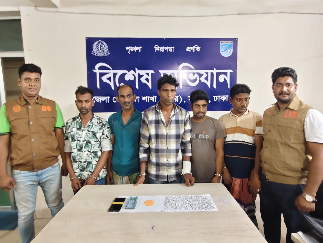 নড়াইলের জাহিদ মোল্লার আশুলিয়ায় মাদক নেটওয়ার্ক! ডিবির অভিযানে ইয়াবা-হেরোইনসহ গ্রেফতার
