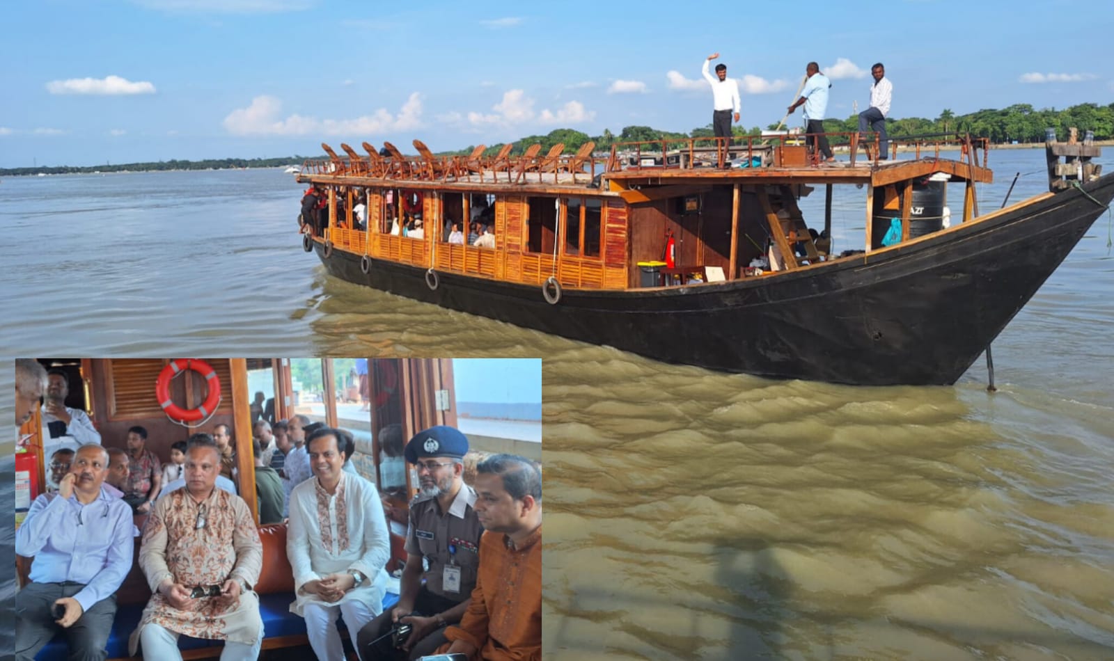 কীর্তনখোলা নদীতে নৌ-তরী ‘কুইন অফ উলানিয়া’ উদ্বোধণ