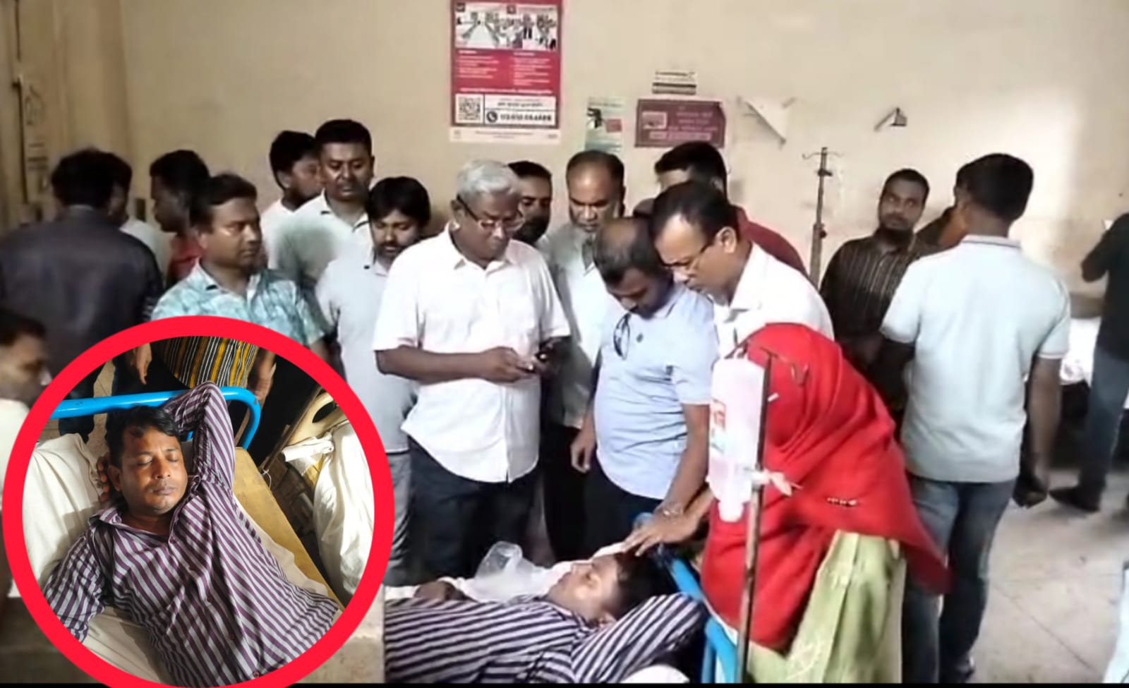 যুব ও ছাত্রদল নেতার হামলায় প্রেসক্লাবের সাধারণ সম্পাদক আহত