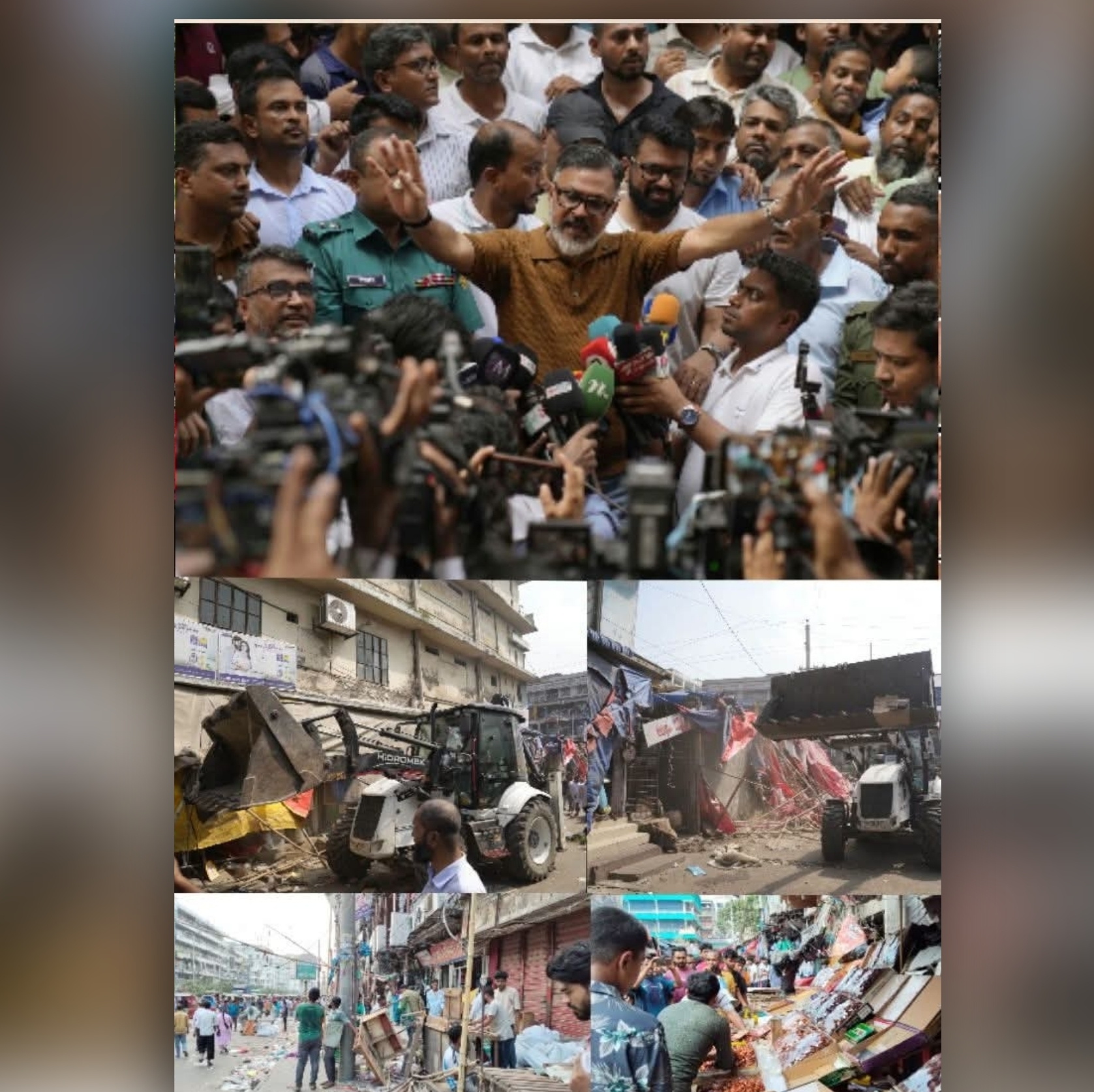 মিরপুর-১-এ আড়াই ঘণ্টায় ২ হাজার দোকান উচ্ছেদ, আধা ঘণ্টা পরই ফুটপাত দখলে!