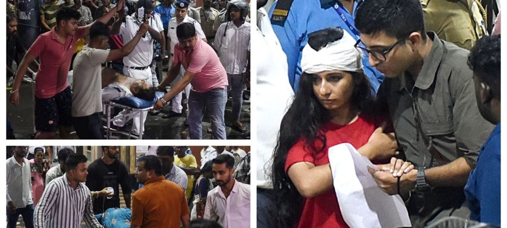 কলকাতায় দুর্গাপুজোর মণ্ডপে পদপিষ্ট হয়ে অন্তত ১৭ জনের মৃত্যু